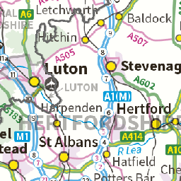 Hertfordshire On Map Of England Webmaps - The Council